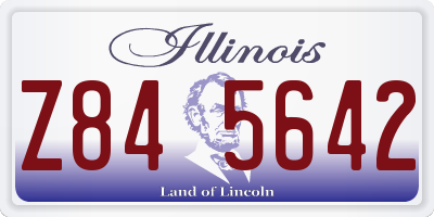 IL license plate Z845642