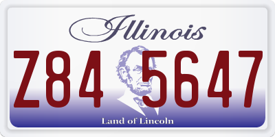 IL license plate Z845647
