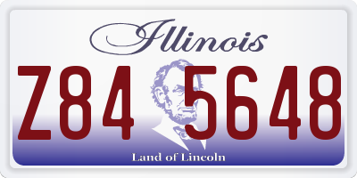 IL license plate Z845648