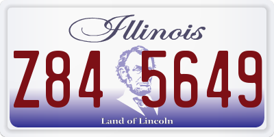 IL license plate Z845649