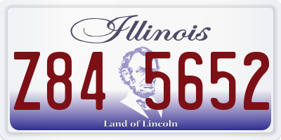 IL license plate Z845652