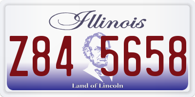 IL license plate Z845658