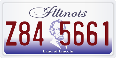IL license plate Z845661