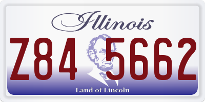 IL license plate Z845662