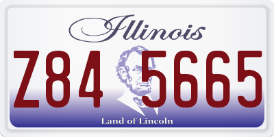 IL license plate Z845665
