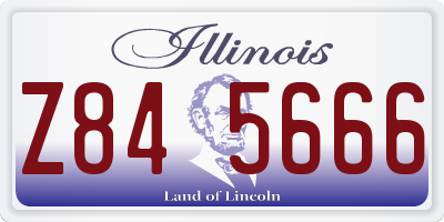 IL license plate Z845666