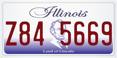 IL license plate Z845669