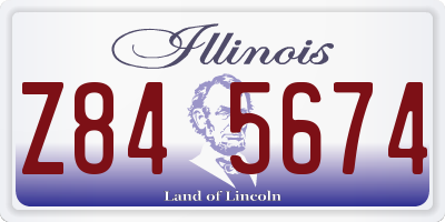 IL license plate Z845674