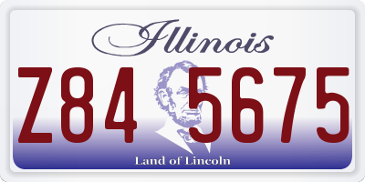 IL license plate Z845675