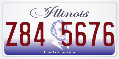 IL license plate Z845676