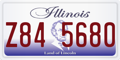 IL license plate Z845680