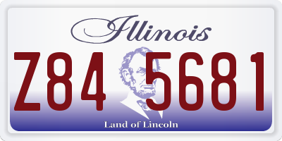 IL license plate Z845681