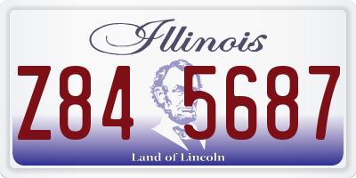 IL license plate Z845687