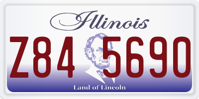 IL license plate Z845690