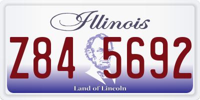 IL license plate Z845692
