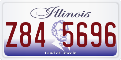 IL license plate Z845696
