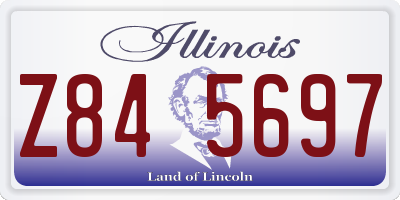 IL license plate Z845697