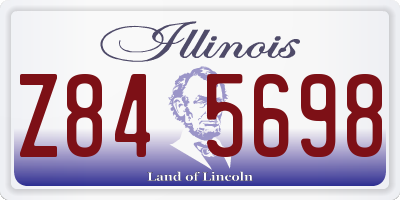 IL license plate Z845698