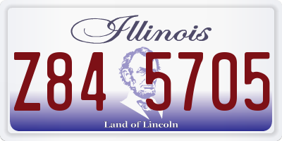 IL license plate Z845705