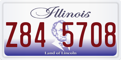 IL license plate Z845708