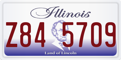 IL license plate Z845709