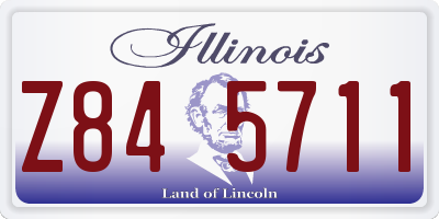 IL license plate Z845711