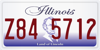 IL license plate Z845712