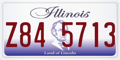 IL license plate Z845713