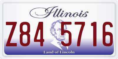 IL license plate Z845716