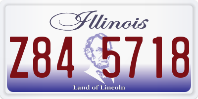 IL license plate Z845718