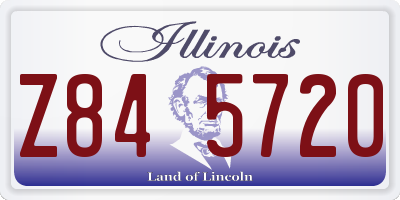 IL license plate Z845720