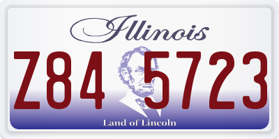 IL license plate Z845723