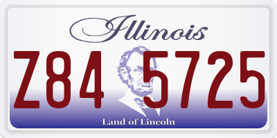 IL license plate Z845725