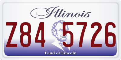 IL license plate Z845726