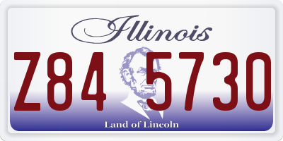 IL license plate Z845730