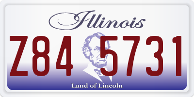 IL license plate Z845731