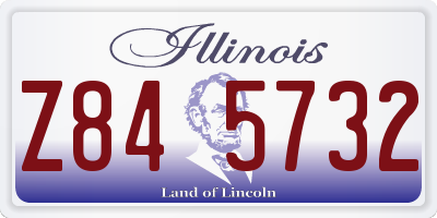IL license plate Z845732