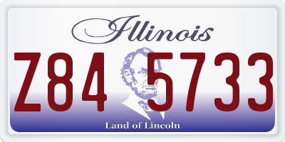 IL license plate Z845733