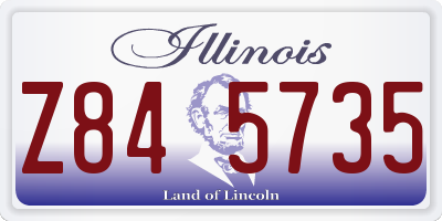 IL license plate Z845735