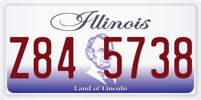 IL license plate Z845738