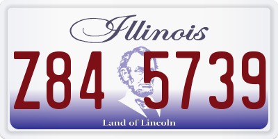 IL license plate Z845739