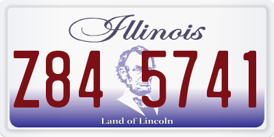 IL license plate Z845741
