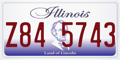IL license plate Z845743