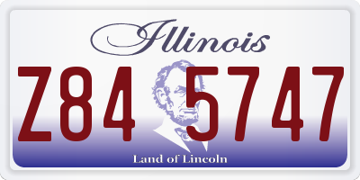 IL license plate Z845747