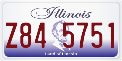IL license plate Z845751
