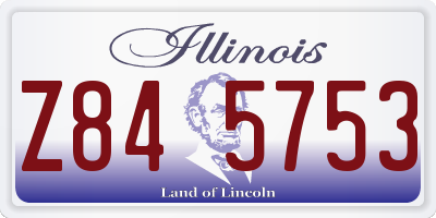 IL license plate Z845753