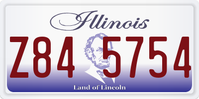 IL license plate Z845754