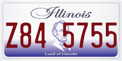 IL license plate Z845755