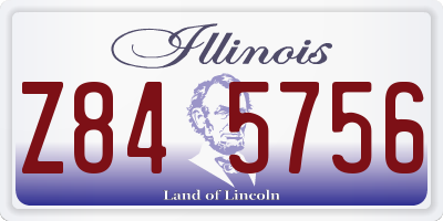 IL license plate Z845756