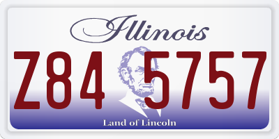 IL license plate Z845757